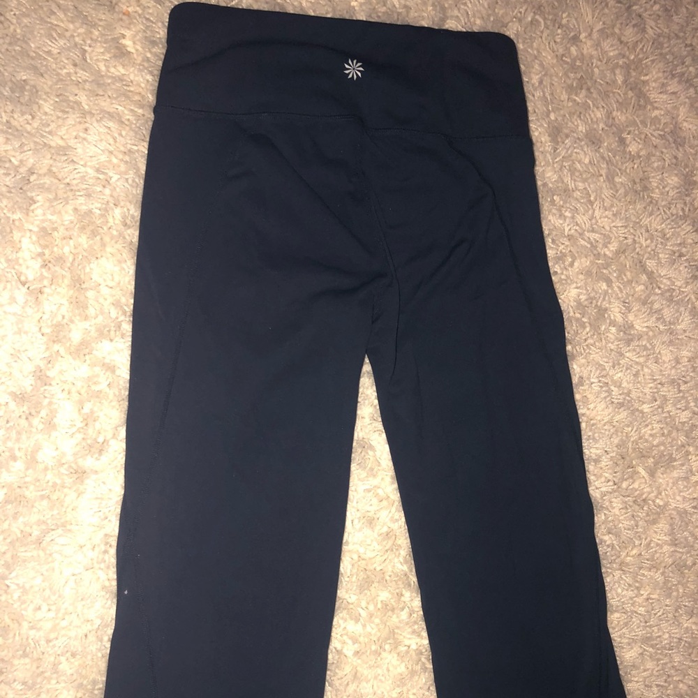 Athleta Navy Blue “salutation kick flare” Medium